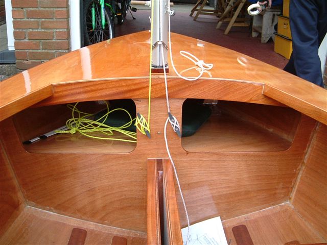  Genoa and spinnaker halyard cleats fitted.